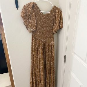 Bella Ella floral mustard dress M